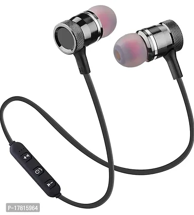 Stylish Black In-Ear Bluetooth Wireless Headphones With Microphone-thumb0