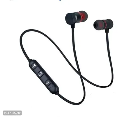 Stylish Black In-Ear Bluetooth Wireless Headphones With Microphone-thumb0