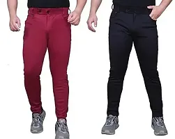 Stylish Men Lycra Casual Trouser Pack of 2-thumb1