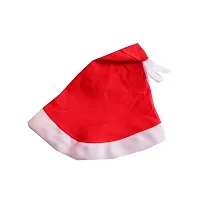 Santa Claus Costume Dress Kids Christmas Costume Complete Set of 6(Jacket,Pant,Hat,Pouch,Beard,Belt)-Red  White Fancy Dress Costume (NO Gloves)-thumb2