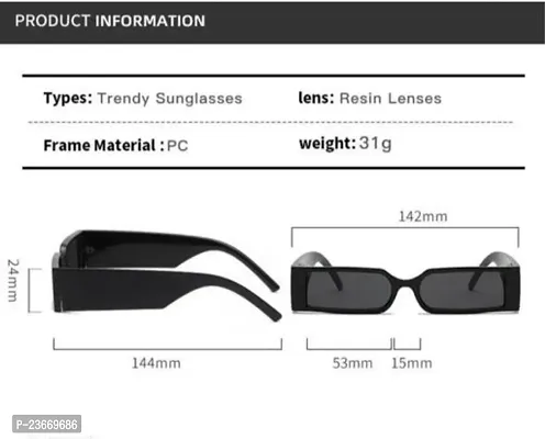 Pack of 2 new trendy unisex sunglasses, goggles for boys, girls, men and women.-thumb4