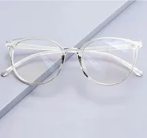 Pack of 2 new trendy unisex clear lens sunglasses, specs for men women boys and girls-thumb2