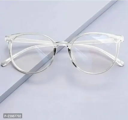 Pack of 2 new trendy unisex clear lens sunglasses, specs for men women boys and girls-thumb3
