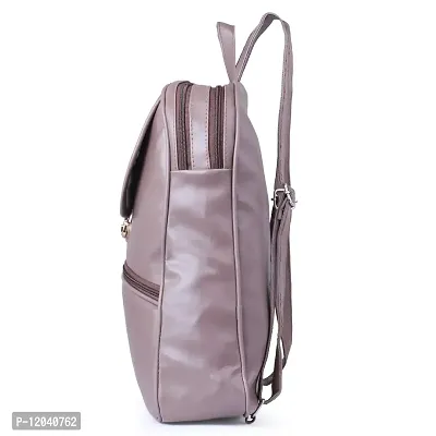 Ankita Fashion World women handbag, Backpack PU (Grey)-thumb2