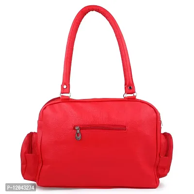 Ankita Fashion World Women's Shoulder Handbag PU (Red)-thumb4