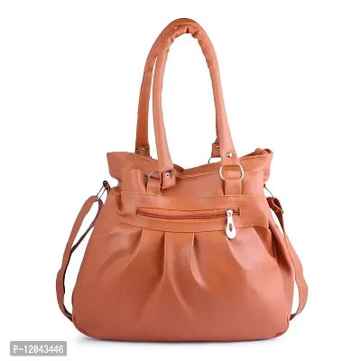 Ankita F World Women Shoulder Handbag PU Tote (Tan) POL_21