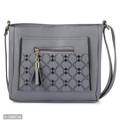 Ankita Fshion World?women shoulder handbag PU (Grey)