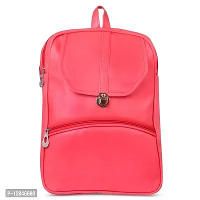 Ankita Fashion World women handbag, Backpack PU (Pink)-thumb0