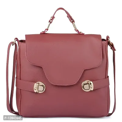 Ankita Fshion World?women shoulder handbag PU (Onion Pink)