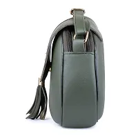 Ankita Fshion World?women shoulder handbag PU (Light Green)-thumb2