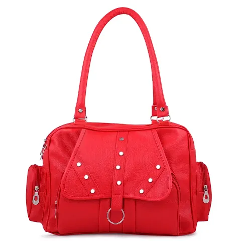 RITUPAL COLLECTION - Identify Your Look, Define Your Style Women's PU Shoulder Handbag (Red)