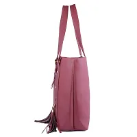 Ankita F World Women Shoulder Handbag PU Tote (Pink) POL_31-thumb1