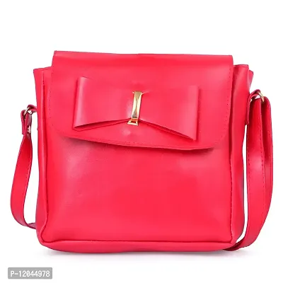 Ankita Fashion World women handbag, Sling PU (Red)-thumb0