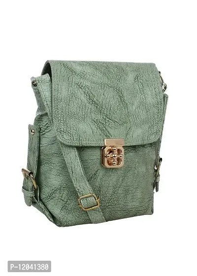 Ankita Fashion Women Sling  Cross-Body Bags PU (Green)-thumb2