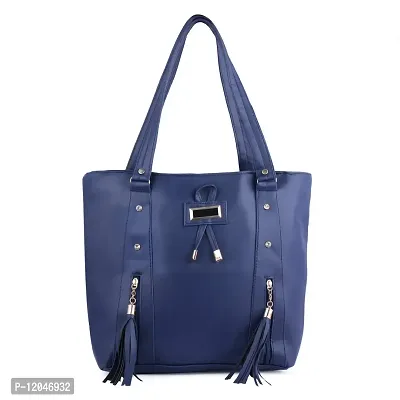 Ankita F World Women Shoulder Handbag PU Tote (Blue) POL_32