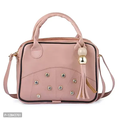 Ankita Fshion World?women shoulder handbag PU (Baby Pink)