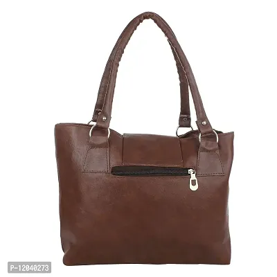 Ankita Fashion Women Shoulder Tote Bag PU (Brown)-thumb3