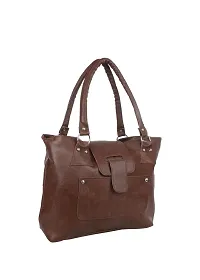 Ankita Fashion Women Shoulder Tote Bag PU (Brown)-thumb1