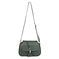Ankita Fshion World?women shoulder handbag PU (Light Green)-thumb1