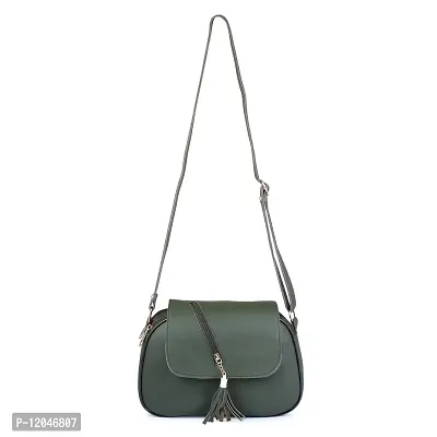 Ankita Fshion World?women shoulder handbag PU (Light Green)-thumb2