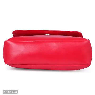 Ankita Fashion World women handbag, Sling PU (Red)-thumb4