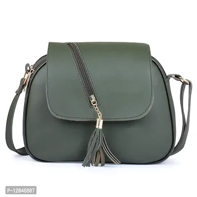 Ankita Fshion World?women shoulder handbag PU (Light Green)-thumb0