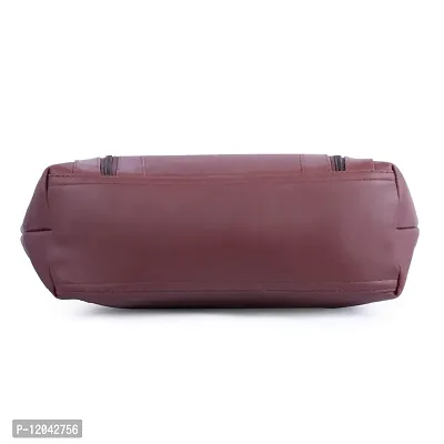 Ankita F World Women Shoulder Handbag PU Tote (Brown) POL_33-thumb4