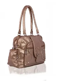 Ankita Fashion Women Satchel Handbag PU (Bronze)-thumb1