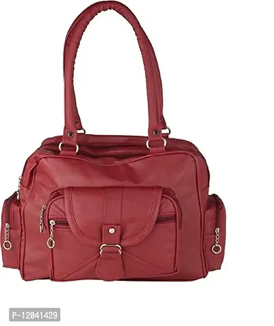 Ankita Fashion Women Satchel Handbag PU (Maroon)