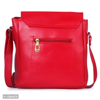 Ankita Fashion World women handbag, Sling PU (Red)-thumb3