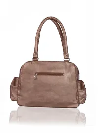 Ankita Fashion Women Satchel Handbag PU (Bronze)-thumb3