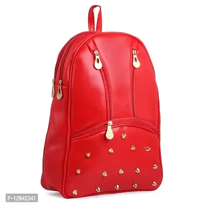 Ankita Fashion World Women's Shoulder  Backpack bag (Red)-thumb2