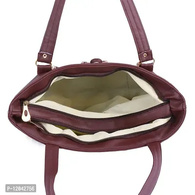 Ankita F World Women Shoulder Handbag PU Tote (Brown) POL_33-thumb5