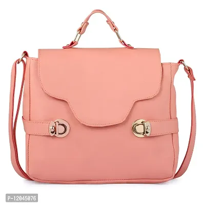 Ankita Fshion World?women shoulder handbag PU (Baby Pink)