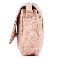 Ankita Fashion World women handbag, Sling PU (Beige)-thumb2