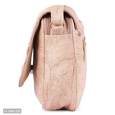 Ankita Fashion World women handbag, Sling PU (Beige)-thumb3