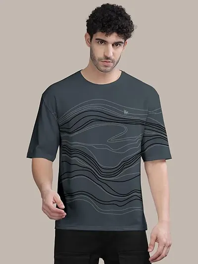 Stylish Blend Round Neck Tees For Men