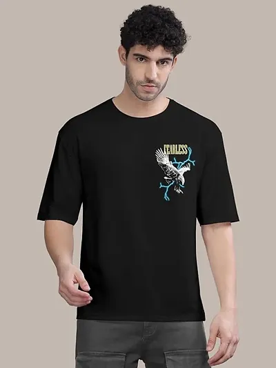 Stylish Blend Round Neck Tees For Men