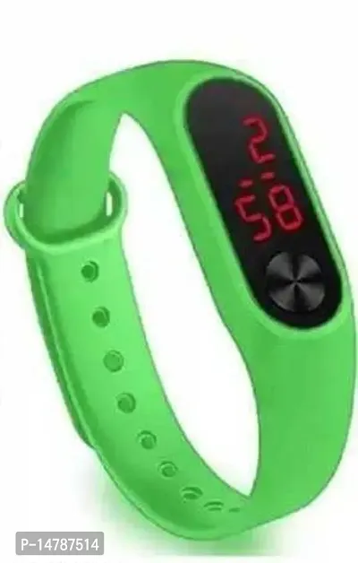 Stylish Green Plastic Digital Watches For Men