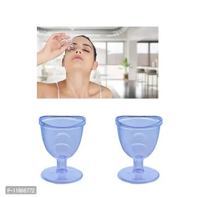 Widely Pure Jal Neti Pot for Sinus 500ml and 2 Eye wash Cup Transparent with user manual-thumb3