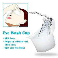 Widely Pure Jal Neti Pot for Sinus 500ml and 2 Eye wash Cup Transparent with user manual-thumb4