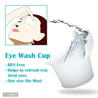 Widely Pure Jal Neti Pot for Sinus 500ml and 2 Eye wash Cup Transparent with user manual-thumb5