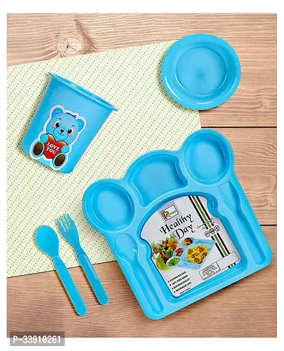 Classic Plastic Dinner Serving Set for Kids-thumb0