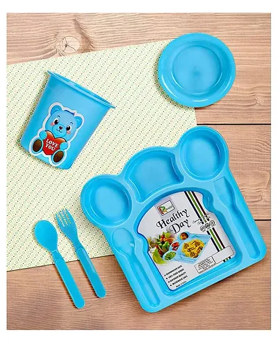 Classic Plastic Dinner Serving Set for Kids