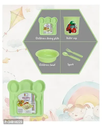 Plastic Dinner Serving Plate for Kids-thumb3