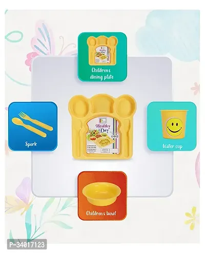 Plastic Dinner Serving Plate for Kids-thumb3