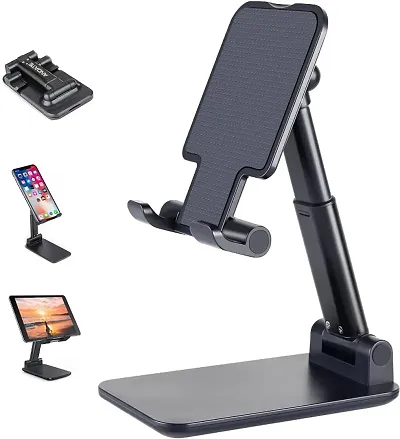 Multi Angle Adjustable and Foldable Mobile Phone Stand/Holder, Anti Slip and Scratch Resistant Stand Compatible for Samsung Galaxy, MI, Vivo, iPhone, Oppo and All Mobile Phones