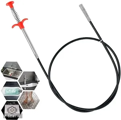 Drain Pipe Cleaning Spring Stick, Hair Catching Drain Pipe Cleaning Claw Wire, Sink Cleaning Stick Sewer Sink Tub Dredge Remover, Spring Drain Pipe Basin Cleaner Tool-thumb0