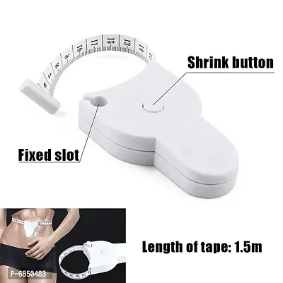 Body Measuring Tape Retractable inch tape for measurement for body with Lock Pin and Push Butt-thumb2