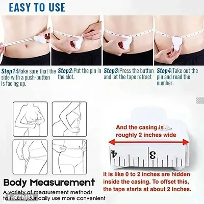 Body Measuring Tape Retractable inch tape for measurement for body with Lock Pin and Push Butt-thumb4